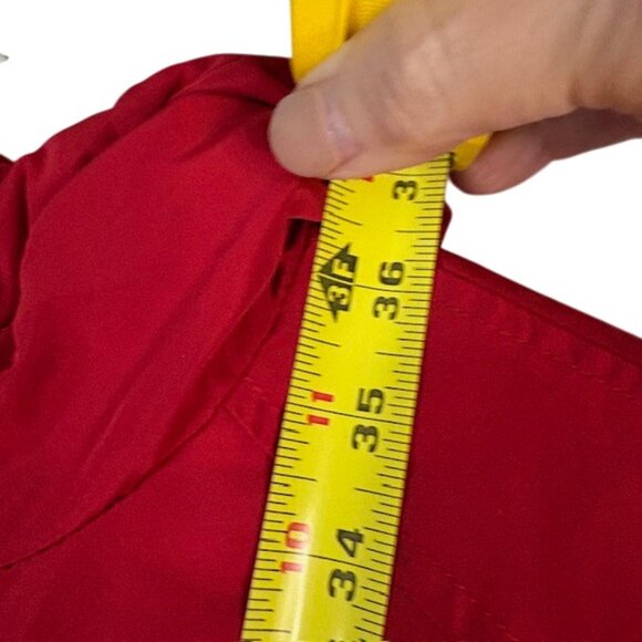 BERNARDO Insulated Hooded Raincoat RED Size S Mid-Length Water-Resistant - Picture 12 of 14